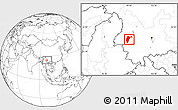 Blank Location Map of Changning