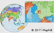 Political Location Map of Changning