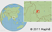 Savanna Style Location Map of Changning