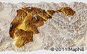 Physical Panoramic Map of Changning, lighten