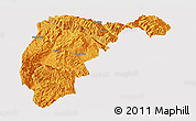 Political Panoramic Map of Changning, cropped outside