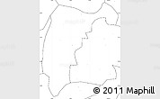 Blank Simple Map of Changning, no labels