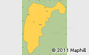 Savanna Style Simple Map of Changning, cropped outside