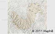 Shaded Relief 3D Map of Chuxiong, lighten