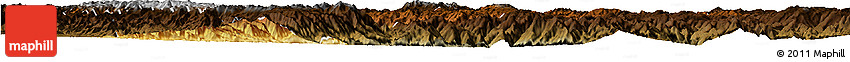 Physical Horizon Map of Chuxiong, darken Physical Horizon Map of Chuxiong, darken
