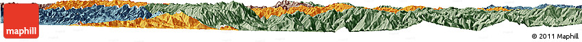 Political Horizon Map of Chuxiong, semi-desaturated Political Horizon Map of Chuxiong, semi-desaturated