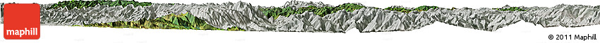 Satellite Horizon Map of Chuxiong, lighten, semi-desaturated Satellite Horizon Map of Chuxiong, lighten, semi-desaturated