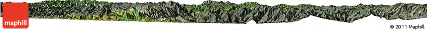 Satellite Horizon Map of Chuxiong, semi-desaturated Satellite Horizon Map of Chuxiong, semi-desaturated