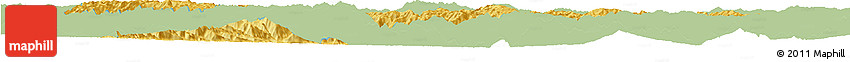 Savanna Style Horizon Map of Chuxiong, single color outside