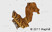 Physical Map of Chuxiong, single color outside