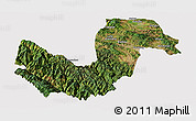 Satellite Panoramic Map of Chuxiong, cropped outside