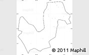 Blank Simple Map of Chuxiong, cropped outside, no labels