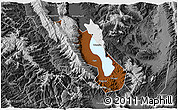 Physical 3D Map of Dali, desaturated