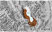Physical 3D Map of Dali, lighten, desaturated