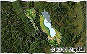 Satellite 3D Map of Dali, darken