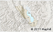 Shaded Relief 3D Map of Dali, lighten