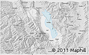 Silver Style 3D Map of Dali