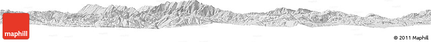 Silver Style Horizon Map of Dali