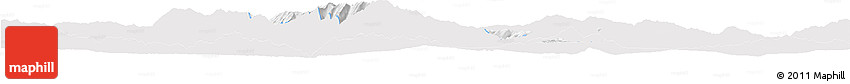 Silver Style Horizon Map of Dali, single color outside