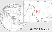 Blank Location Map of Dali