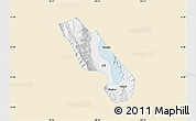 Classic Style Map of Dali, single color outside