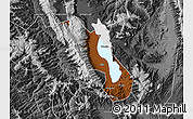 Physical Map of Dali, desaturated