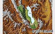 Satellite Map of Dali, physical outside