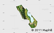 Satellite Map of Dali, single color outside
