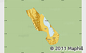 Savanna Style Map of Dali, single color outside