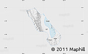 Silver Style Map of Dali, single color outside
