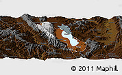 Physical Panoramic Map of Dali, darken