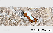 Physical Panoramic Map of Dali, lighten