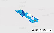 Political Panoramic Map of Dali, cropped outside
