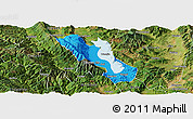 Political Panoramic Map of Dali, satellite outside