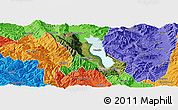 Satellite Panoramic Map of Dali, political outside