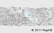Silver Style Panoramic Map of Dali