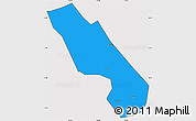 Political Simple Map of Dali, cropped outside