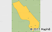 Savanna Style Simple Map of Dali, cropped outside