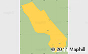 Savanna Style Simple Map of Dali, single color outside