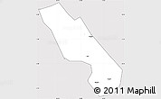 Silver Style Simple Map of Dali, cropped outside