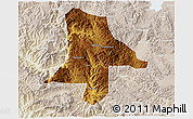 Physical 3D Map of Eshan, lighten