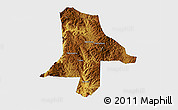 Physical 3D Map of Eshan, single color outside