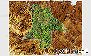Satellite 3D Map of Eshan, physical outside