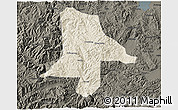 Shaded Relief 3D Map of Eshan, darken