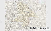 Shaded Relief 3D Map of Eshan, lighten