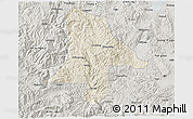 Shaded Relief 3D Map of Eshan, semi-desaturated