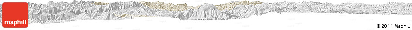 Shaded Relief Horizon Map of Eshan, lighten, desaturated Shaded Relief Horizon Map of Eshan, lighten, desaturated