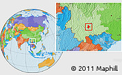 Political Location Map of Eshan
