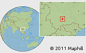 Savanna Style Location Map of Eshan