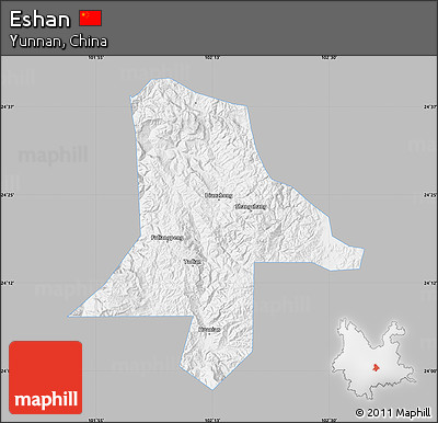 Gray Map of Eshan, single color outside